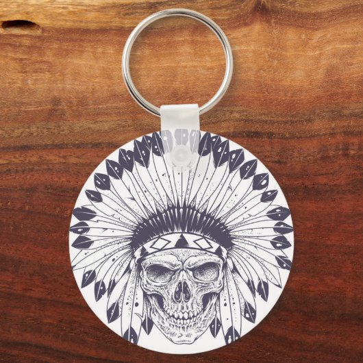 Indische schedel sleutelhanger (Voorkant)