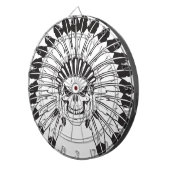 Indische schedelhoofd dartbord (Voorkant Rechts)