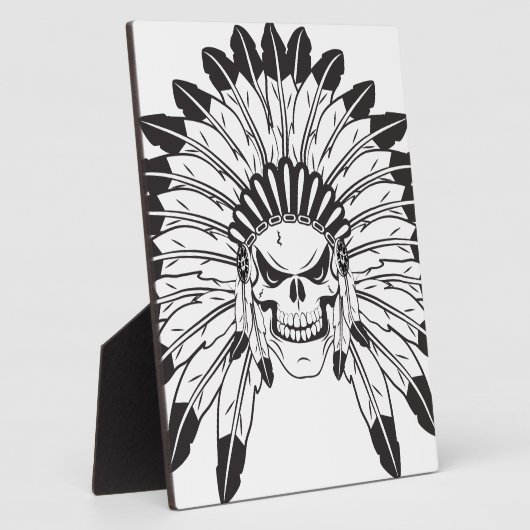 Indische schedelhoofd fotoplaat (Zijkant)