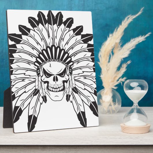 Indische schedelhoofd fotoplaat (Zijkant)