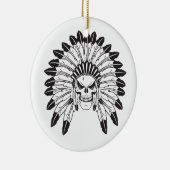Indische schedelhoofd keramisch ornament (Rechts)