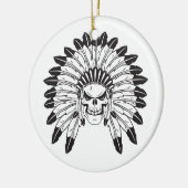 Indische schedelhoofd keramisch ornament (Links)