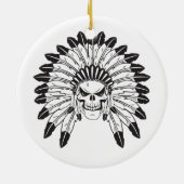 Indische schedelhoofd keramisch ornament (Achterkant)