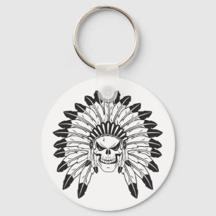 Indische schedelhoofd sleutelhanger
