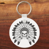 Indische schedelhoofd sleutelhanger (Voorkant)
