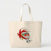 Indische schedelTattoo Grote Tote Bag (Voorkant)