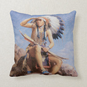 Indische Scout Native American MoJo Pillow Kussen