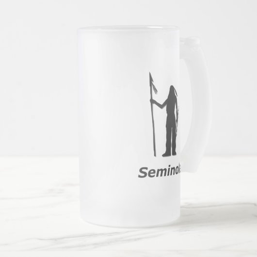 Indische Seminole Matglas Bierpul (Voorkant rechts)