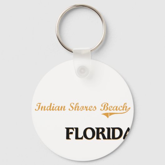 Indische Shores Beach Florida Classic Sleutelhanger (Voorkant)