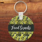 Indische snacks Dhokla Ontbijt Voedsel Sleutelhanger (Voorkant)