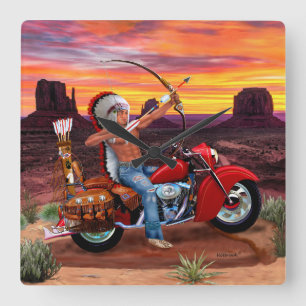 Indische Spirit Forever Vierkante Klok