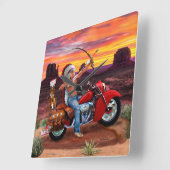 Indische Spirit Forever Vierkante Klok (Hoek)