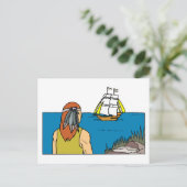 Indische spots Mayflower Briefkaart (Staand voorkant)