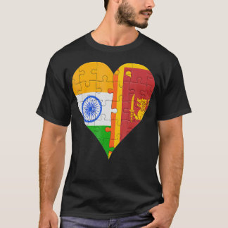 Indische Sri Lankaanse vlag T-shirt