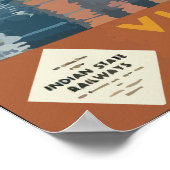 Indische staatsspoorwegen bezoeken India ,  Poster (Hoek)