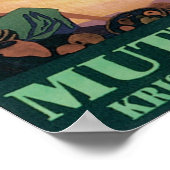 Indische staatsspoorwegen Muttra Krishna Temple Poster (Hoek)