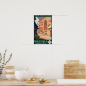 Indische staatsspoorwegen Muttra Krishna Temple Poster (Keuken)