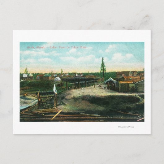 Indische stad Yukon, Anvik, AK Briefkaart (Voorkant)