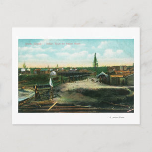 Indische stad Yukon, Anvik, AK Briefkaart