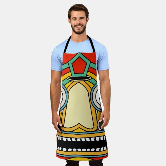 Indische stam schort (Gedragen)