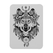 Indische stam Wolf Magneet (Verticaal)