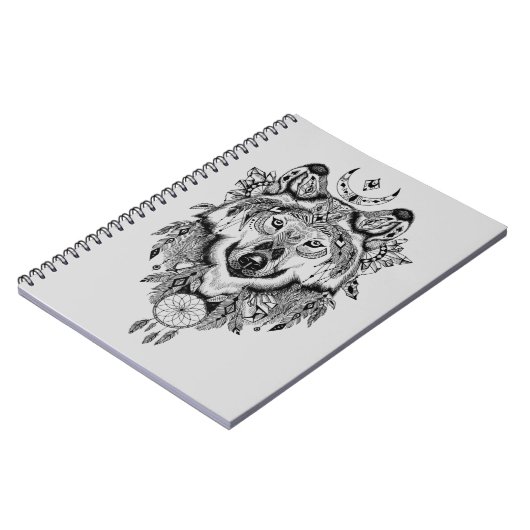 Indische stam Wolf Notitieboek (Linkerzijde)