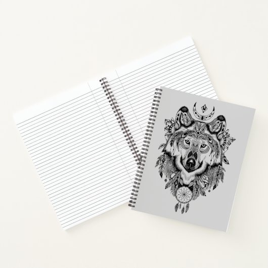 Indische stam Wolf Notitieboek (Binnen)