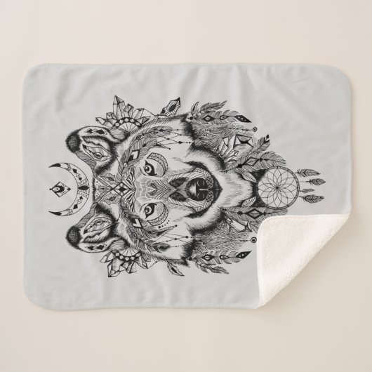 Indische stam Wolf Sherpa Deken (Voorkant (horizontaal))