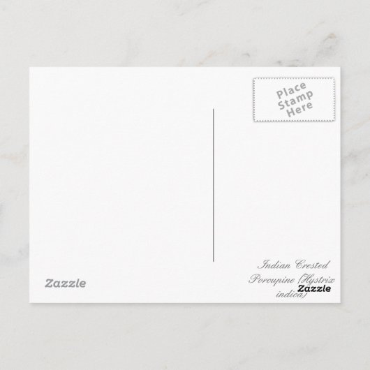 Indische stekelbaars briefkaart (Achterkant)