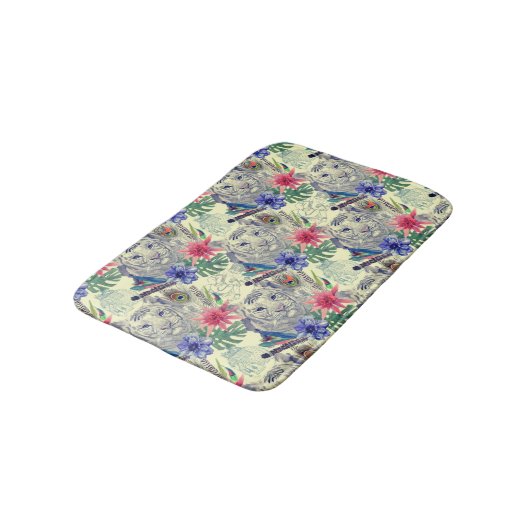  Indische stijltijgerpatroon Badmat (Gekanteld)