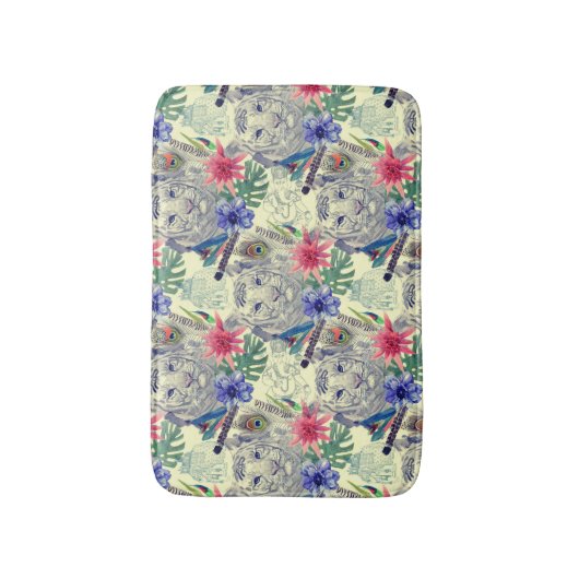  Indische stijltijgerpatroon Badmat (Voorkant Verticaal)