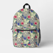 Indische stijltijgerpatroon Bedrukte Rugzak (Voorkant)