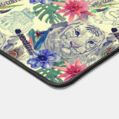 Indische stijltijgerpatroon Bureaumat (Hoek)