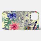  Indische stijltijgerpatroon Case-Mate iPhone Case (Achterkant (horizontaal))