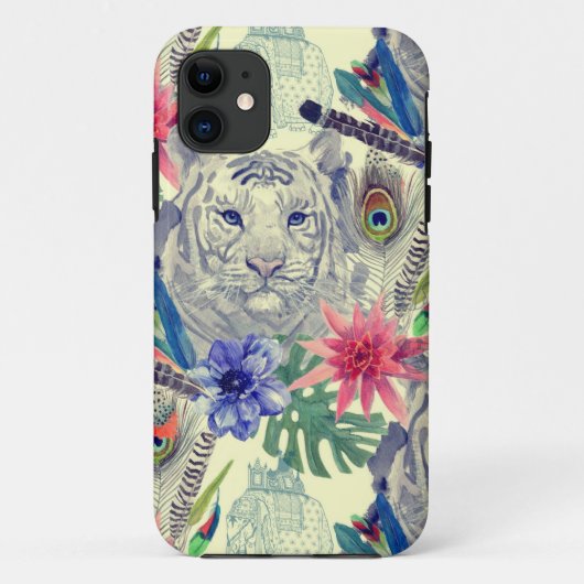Indische stijltijgerpatroon Case-Mate iPhone Case (Achterkant)