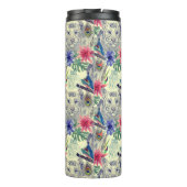  Indische stijltijgerpatroon | Jouw namen toevoege Thermosbeker (Achterkant)