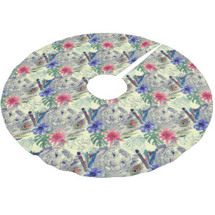 Indische stijltijgerpatroon Kerstboom Rok