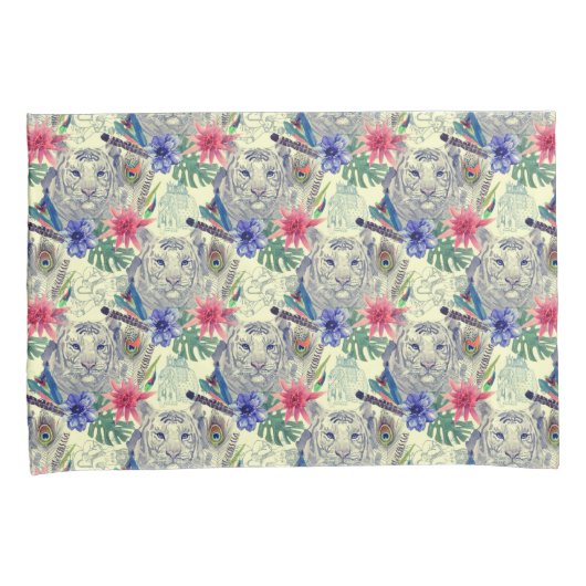  Indische stijltijgerpatroon Kussensloop (Voorkant-Rechts)