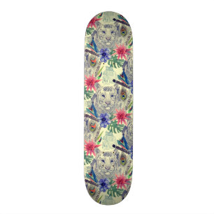  Indische stijltijgerpatroon Skateboard
