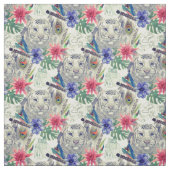  Indische stijltijgerpatroon Stof (Swatch)