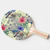 Indische stijltijgerpatroon Tafeltennisbatje (Zijkant)