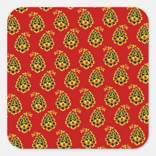 Indische stof Sticker