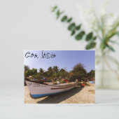 Indische strandtijd briefkaart (Staand voorkant)