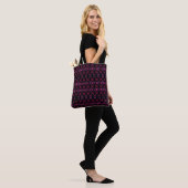Indische streep tote bag (Op model)