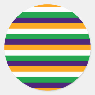 Indische strepen ronde sticker