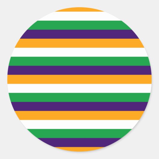 Indische strepen ronde sticker (Voorkant)