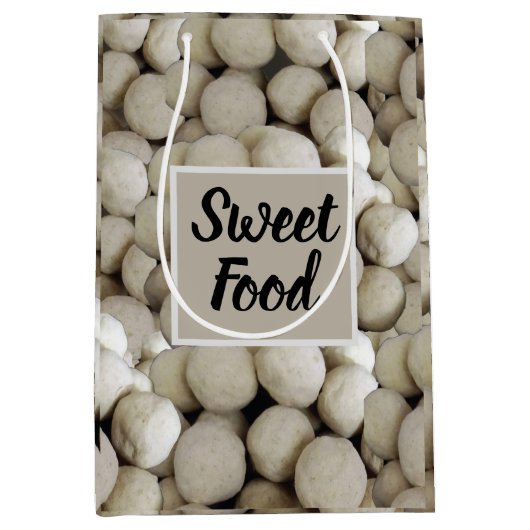 Indische Sweets Wheat Flour Lados Sweet Food Medium Cadeauzakje (Voorkant)