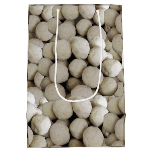 Indische Sweets Wheat Flour Lados Sweet Food Medium Cadeauzakje (Achterkant)