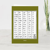 Indische Symbolen Wenskaart Kaart (Achterkant)