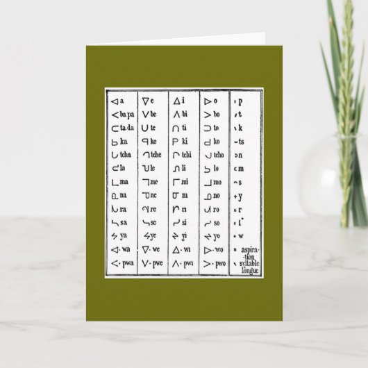 Indische Symbolen Wenskaart Kaart (Voorkant)